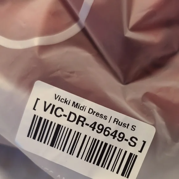 Baltic Born Vicki Rust Midi Dress - Picture 3 of 4